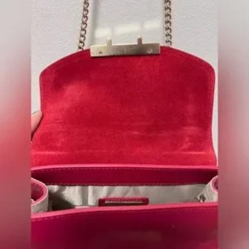 Furla Red Crossbody Bag on a Chain - Picture 4 of 6